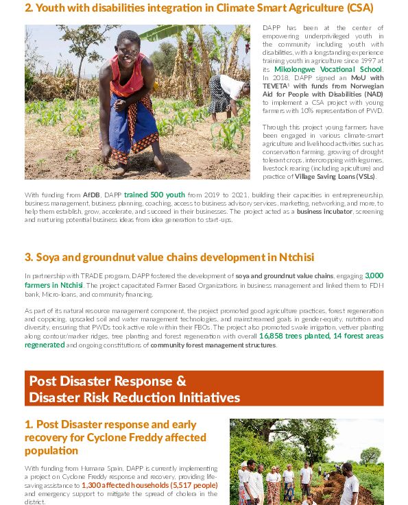 DAPP Malawi Climate Action Approach